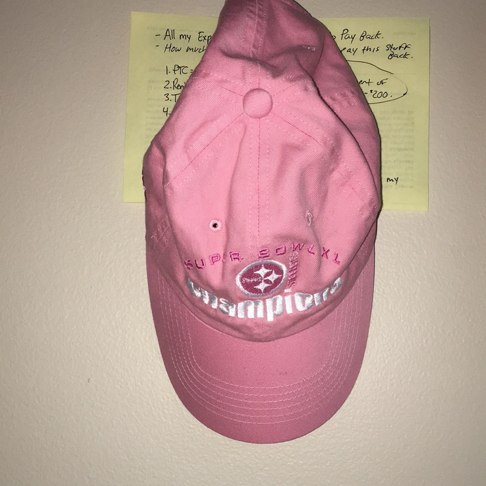 Pink Steelers Super Bowl Champions Hat